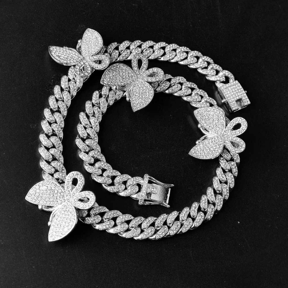 Crystal Butterfly Necklace (Accepting Offers)